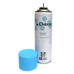 Dexso DME Gas Extraktionslösungsmittel in 500-ml-Dose für die BHO-Extraktion von Pflanzenextrakten.