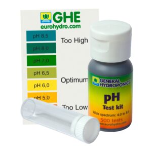 pH-Test Terra Aquatica (GHE) per Tropfen, 30 und 60 ml zur präzisen pH-Wert-Kontrolle.