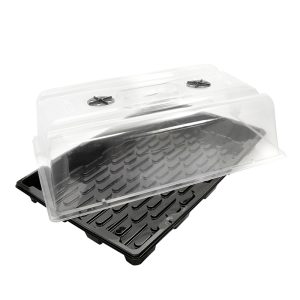 Propagator komplett (58 x 37 x 23 cm): Zimmergewächshaus mit Anzuchtschale und transparenter Haube.