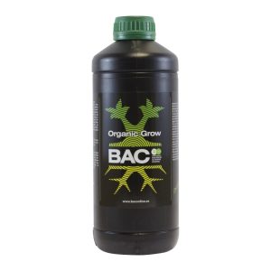B.A.C. Organic Grow, organischer Wachstumsdünger in 1-Liter-Flasche.