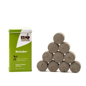BioTabs 10 organische Langzeit-Düngertabletten für Pflanzen.
