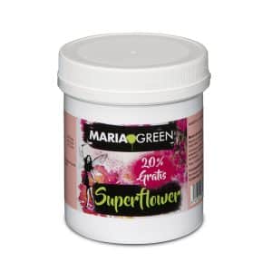 Maria Green Superflower löslicher PK-Pulverdünger für die Blüte.