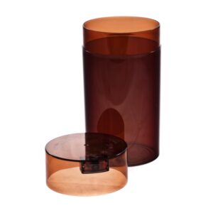 Luftdichte Tightvac Dose 1,30 L geruchsdicht in Kaffeebraun.