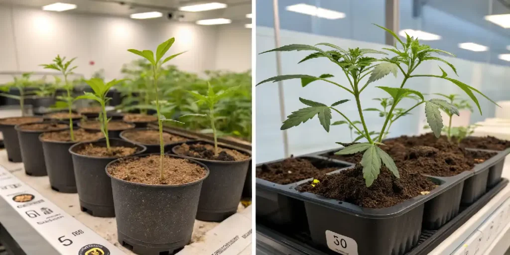 Autoflowering oder feminisiert im direkten Vergleich zweier Cannabispflanzen