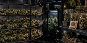 Cannabis richtig trocknen und curen: Netze, Luftfeuchte & Dauer