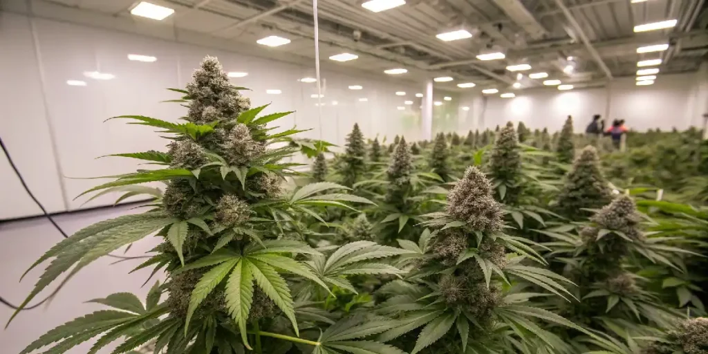 Ertragreiche Autoflower-Pflanzen mit großen dichten Blüten im Indoor-Grow