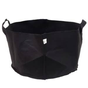 Pure Pot Stofftopf 56,8 L (15 gal) mit schwarzen Griffen.