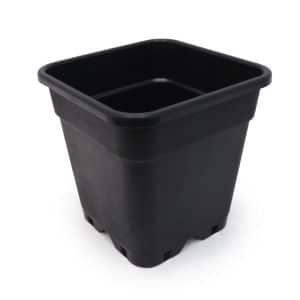 Pure Pflanztopf schwarz 14 L, 28x28x28 cm.